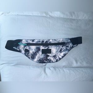 Black and White Marble Print Crossbody Bag